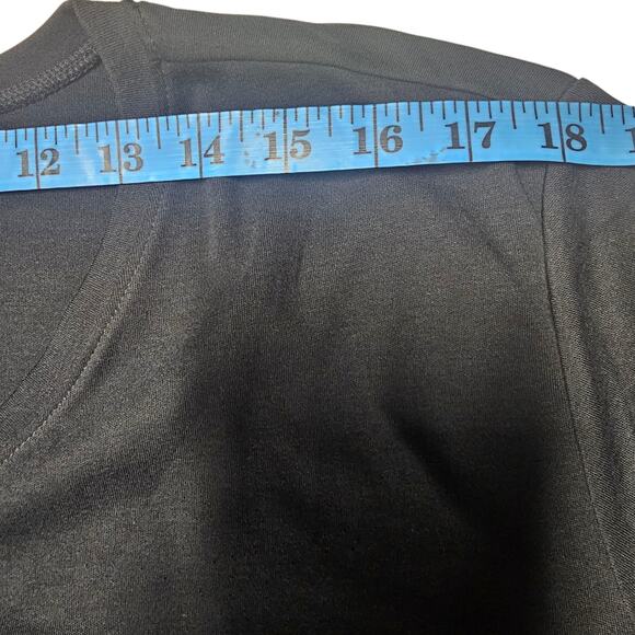 LL Bean Short Sleeve 100% Cotton Black V-Neck Tee Shirt Plus Size 2X - Picture 4 of 8